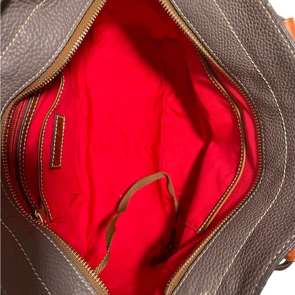 Dooney & Bourke Pebble Leather Small Winged Shopper Bag  0143 - Picture 12 of 13